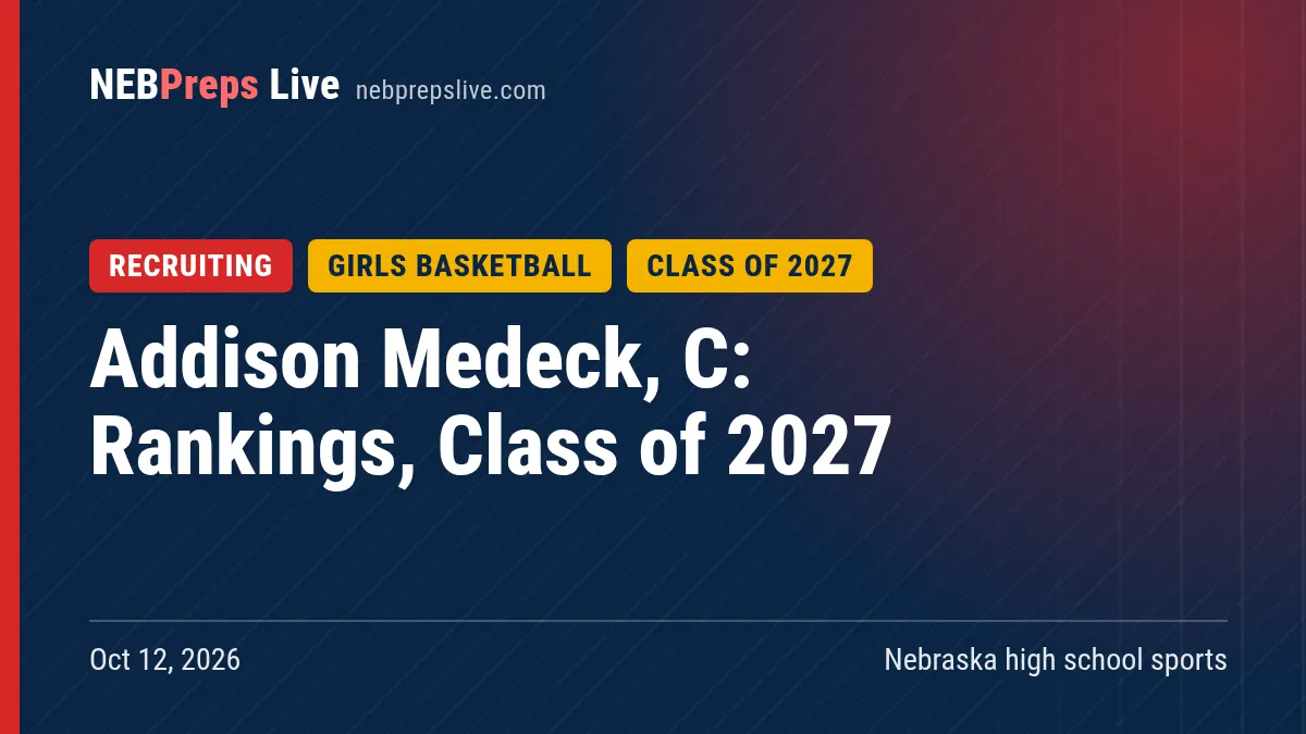 Addison Medeck, C: Rankings, Class of 2027