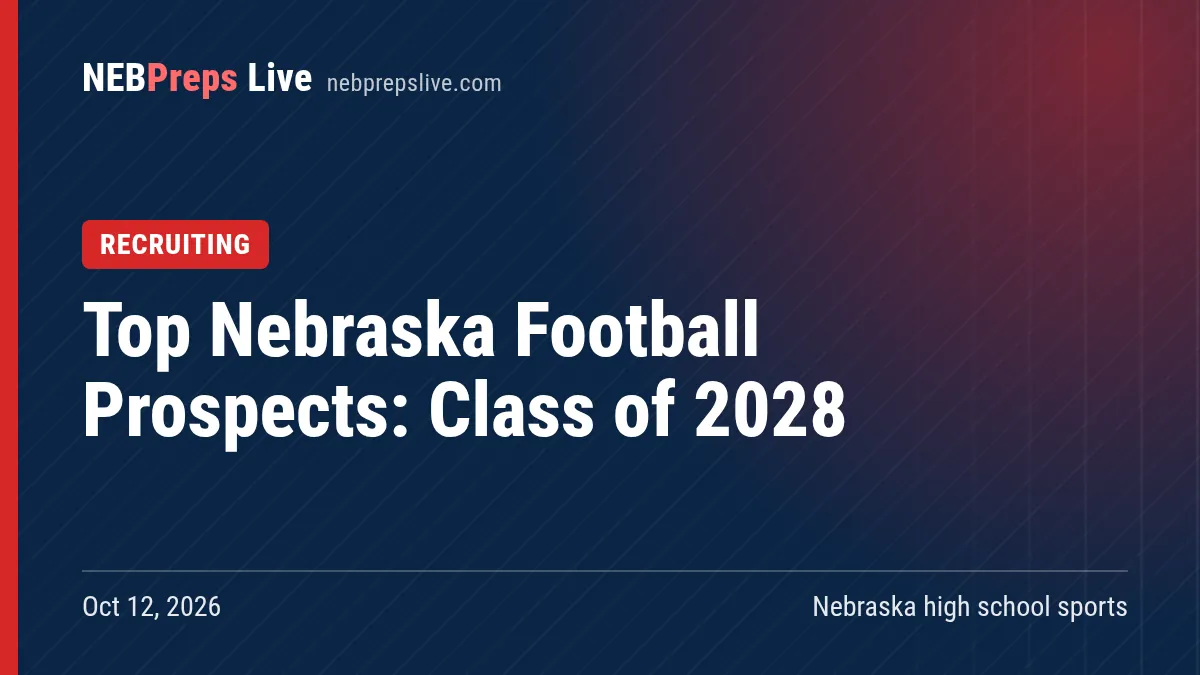 Top Nebraska Football Prospects: Class of 2028